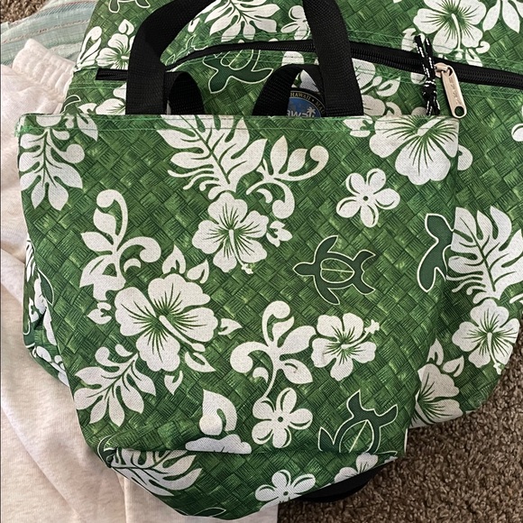 Green Floral Travel Bag Set - Picture 5 of 8